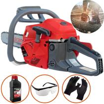 Motosserra Vulcan Trent VSL550P 2T 55cc 3,35HP Profissional a Gasolina + Kit de Acessorios