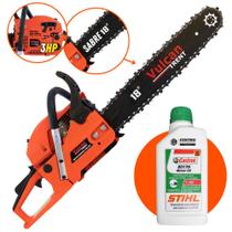 Motosserra Vulcan VSL550 2T 55CC 3HP Sabre PTA Rolante 18" COR. 3/8 x 1,5mm Com Óleo Castrol Sthil