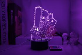 Motosserras LED 3D que mudam de cor com luz noturna Mans Denjis