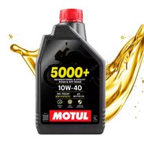 Motul Óleo Motor Moto Semi-Sintético 5000+ 10W-40 1Litros Motul Óleo Motor Moto Semi-Sintético 5000+ 10W-40 1Litros