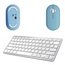Mou Azul/teclado Bluetooth P/galaxy Tab S8 5g Sm-x706 11