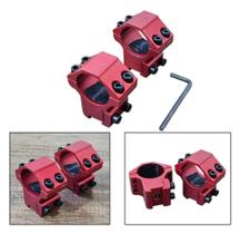 Mount Colorido Perfil Baixo Luneta Tubo 25mm Trilho 11mm 2pç