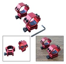 Mount Colorido Perfil Baixo Luneta Tubo 25mm Trilho 20mm 2un