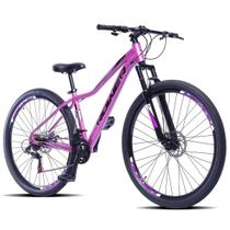 Mountain bike aro 29 feminina rower queen 21v