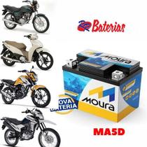 Moura Bateria De Moto 5ah Biz Titan Fan 125/150/160cc - universal