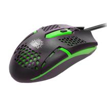 Mouse 5+ Gamer Start 2.0 Ergonômico Preto/verde - 015-0091