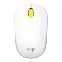 Mouse Aigo M35 - Branco e Amarelo Mouse Aigo M35 - Branco e Amarelo