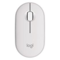 Mouse Bluetooth Logitech Pebble 2 M350s, Clique Silencioso, Pilha Inclusa, Branco - 910-007047