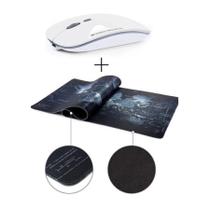 Mouse Bluetooth + Mouse Pad Extra Grande P/ Notebook Mouse Bluetooth + Mouse Pad Extra Grande P/ Notebook