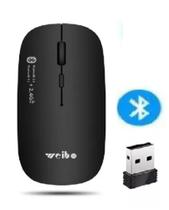 Mouse Bluetooth, Mouse sem fio recarregável 2 Em 1 Bluetooth Wireless