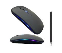 Mouse Bluetooth Recarregável + Caneta Touch Para Tablet Vaio TL10 - FAM