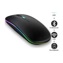 Mouse Bluetooth Recarregável Para tablet 9 Ger 10,2" - Preto