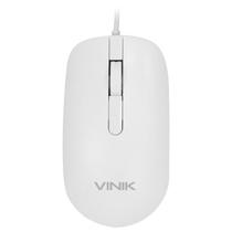 Mouse branco com fio vinik dynamic 1600 dpi optico usb