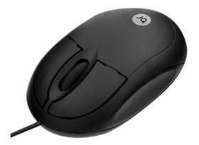 Mouse Bright Preto Usb Com Fio Óptico Ergonômico 0106