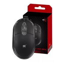 Mouse Brx 1000dpi Usb 3 Botões Preto Led Vermelho