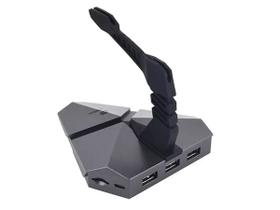 Mouse Bungee Usb Hub 3 Portas Leitor Microsd Mb-200Si C3Tech