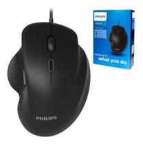 Mouse C/ Fio Philips Óptico Até 3200dpi M444