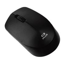 Mouse C3PLUS M-W17BK 1000DPI Sem Fio Preto - C3Tech