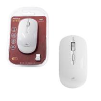 Mouse C3Tech S/Fio Recarregavel M-W80Wh Branco