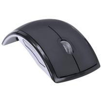 Mouse com adaptador sem fio dobravel PRETO