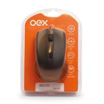 Mouse com Fio 1000 DPI OEX MS100 - Preto