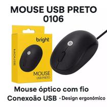 Mouse com Fio Bright USB Básico Preto 106