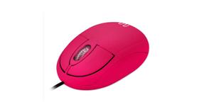 Mouse Com Fio Classic Conexão USB 1200dpi Cabo de 120cm 3 Botões Rosa - MO304