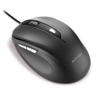 Mouse Com Fio Comfort Conexão Usb 1600dpi Ajustável Cabo de 130cm 6 Botões Textura Emborrachada Preto - MO241