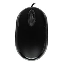 Mouse com fio Compacto Usb Design Ambidestro ergonomico com Luz led Óptico