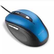 Mouse com FIo Confort Conexão USB 1600 dpi Ajustável Cabo de 130cm 6 Botões Textura Emborrachada Azul MO244 MULTILASER