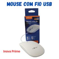 Mouse com fio entrada USB - Inova