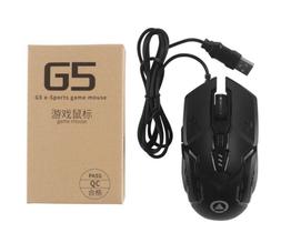Mouse Com Fio G5 Gamer 3200dpi Com Luz Led De Fundo - Black - OEM