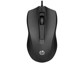 Mouse Com Fio HP 100 USB 1600DPI Cabo 1.5M Preto Classico