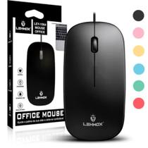 Mouse com fio Macaron Óptico Ergonômico LEY-1564