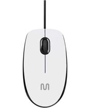 Mouse com Fio MF400 Silencioso Conexão USB 1200dpi Branco Multi MO389
