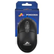 Mouse com Fio MN119 Preto 1,1M/DPI 1000 Monocron Mouse com Fio MN119 Preto 1,1M/DPI 1000 Monocron