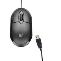 Mouse com Fio Multilaser MF100 Preto USB 1200 DPI para PC Notebook Desktop - Uso Geral
