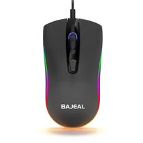 Mouse com fio para jogos de 1600 dpi, óptico, 4 teclas, luz de fundo USB RGB