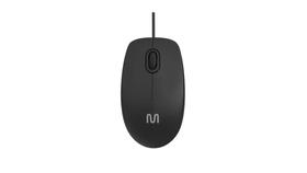 Mouse Com Fio Silencioso Usb 1200dpi Multilaser Mo386 Preto