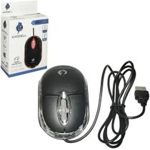 Mouse com Fio USB 2.0 Exocell Tecnologia Óptica 1200 DPI com LED