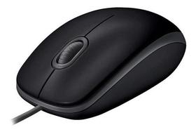 Mouse Com Fio Usb Logitech M110 Preto Com Clique Silencioso