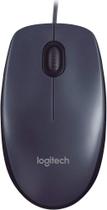 Mouse com fio USB Logitech M90 com Design Ambidestro e Facilidade Plug and Play Mouse com fio USB Logitech M90 com Design Ambidestro e Facilidade Plug and Play