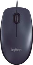 Mouse Com Fio Usb Logitech M90 Design Ambidestro Plug & Play Mouse Com Fio Usb Logitech M90 Design Ambidestro Plug & Play