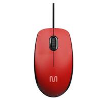 Mouse Com Fio USB MO390 Vermelho 1200dpi Multilaser