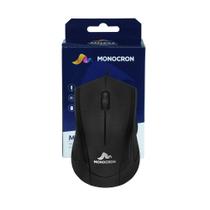 Mouse com Fio USB MONOCRON MN232 1000 DPI 3 Botoes Optico Cabo 1,5m Plug and Play Windows e Mac Escritorio Home Office Preto Mouse com Fio USB MONOCRON MN232 1000 DPI 3 Botoes Optico Cabo 1,5m Plug and Play Windows e Mac Escritorio Home Office Preto