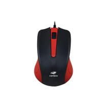 Mouse Com Fio Usb Ms-20Rd Preto/Vermelho C3Tech