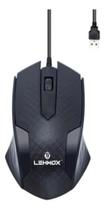 Mouse com Fio USB Optico 3 Botões Notebook e PC - Preto