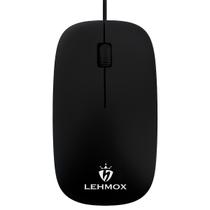 Mouse com Fio USB Óptico Ergonômico 3 Botões Office Ultra Leve