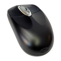 Mouse Com Fio Usb Óptico Preto 3 Botões Para Computador