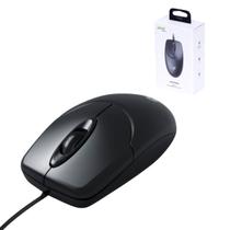 Mouse Com Fio USB Óptico Preto Computador PC Notebook Ergonômico Ambidestro Escritório Mouse Com Fio USB Óptico Preto Computador PC Notebook Ergonômico Ambidestro Escritório